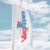 Zeefdruk Baniervlag 300 x 100 cm